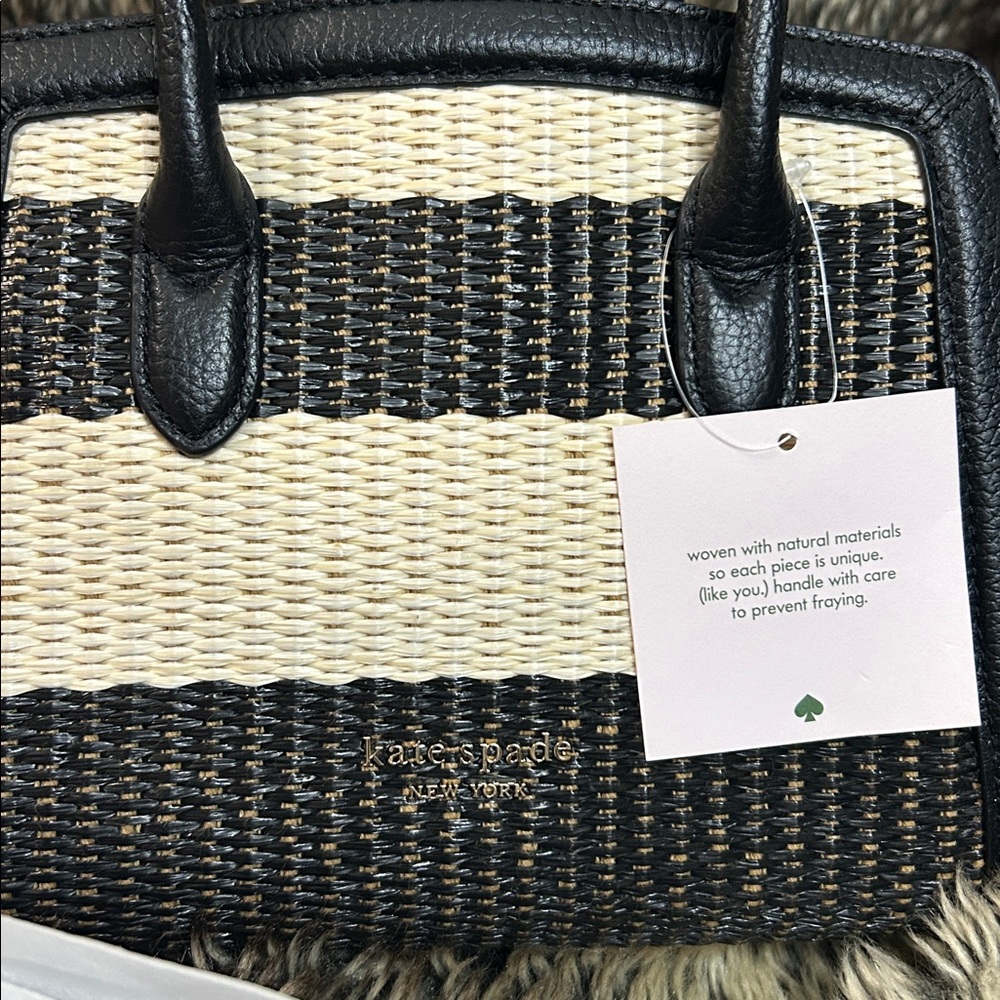 NWT 🎉HP🎉 Kate Spade Mini Woven Crossbody Satchel - Picture 2 of 10